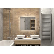 НЕМБУС - 800х700 Зеркало Led, ореол с бесконт.сенс., холод.подсветка с подогревом (Треже ЗЛП534)