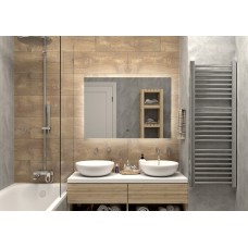 НЕМБУС -1000х700 Зеркало Led, ореол с бесконт.сенс., холод.подсветка с подогревом (Треже ЗЛП400)