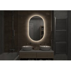 ТИТАВИН - 600х1000 Зеркало Led, ореол с бесконт.сенс., холод.подсветка с подогревом (Флер ЗЛП532)