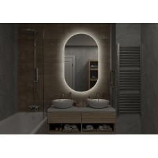 ТИТАВИН - 700х1200 Зеркало Led, ореол с бесконт.сенс., холод.подсветка с подогревом (Флер ЗЛП628)