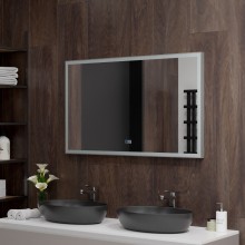 ВЕРИТАТЕ -1000х600 Зеркало Led, с сенс. на зеркале, холодная подсветка, с подогревом (Фрам ЗЛП538)