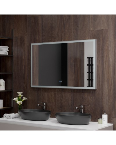 ВЕРИТАТЕ -1000х600 Зеркало Led, с сенс. на зеркале, холодная подсветка, с подогревом (Фрам ЗЛП538)