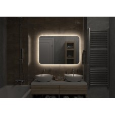 АДХИЛ -1000х700 Зеркало Led, ореол с бесконт.сенс., холод.подсветка с подогревом (Бурже ЗЛП398)