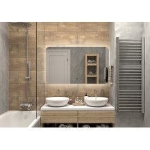 АДХИЛ -1200х700 Зеркало Led, ореол с бесконт.сенс., холод.подсветка с подогревом (Бурже ЗЛП530)