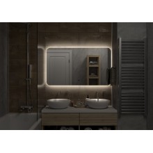 АДХИЛ -1200х700 Зеркало Led, ореол с бесконт.сенс., холод.подсветка с подогревом (Бурже ЗЛП530)