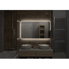 АДХИЛ -1200х700 Зеркало Led, ореол с бесконт.сенс., холод.подсветка с подогревом (Бурже ЗЛП530)