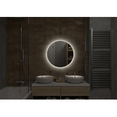 АЛАМАК - D645 Зеркало Led, ореол с бесконт.сенс., холод.подсветка с подогревом (Ажур ЗЛП399)