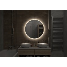 АЛАМАК - D800 Зеркало Led, ореол с бесконт.сенс., холод.подсветка с подогревом (Ажур ЗЛП105)