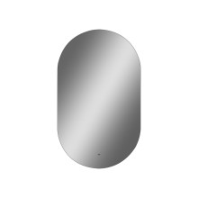 ТИТАВИН - 650х1100 Зеркало Led, ореол с бесконт.сенс., холод.подсветка с подогревом (Флер ЗЛП595)