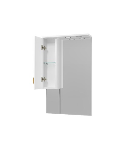 Амбра - 65 зеркало-шкаф лев. (свет)