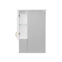 Амбра - 65 зеркало-шкаф лев. (свет)