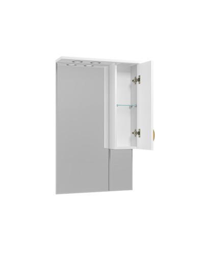 Амбра - 65 зеркало-шкаф прав. (свет)