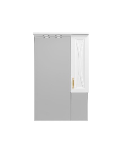 Амбра - 65 зеркало-шкаф прав. (свет)