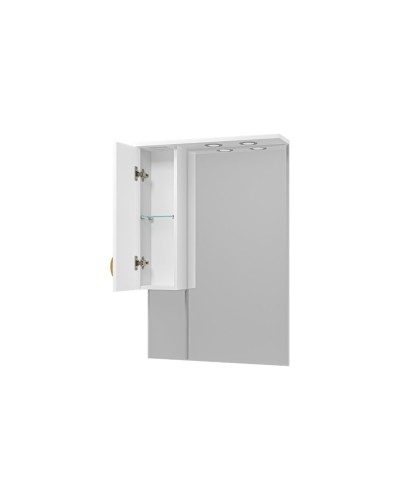 Амбра - 70 зеркало-шкаф лев. (свет)