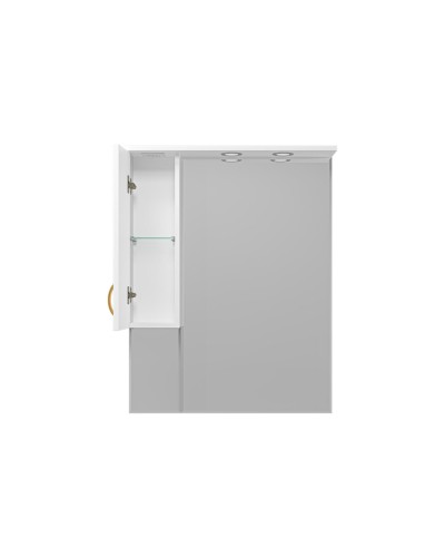 Амбра - 80 зеркало-шкаф лев. (свет)