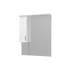 Амбра - 80 зеркало-шкаф лев. (свет)