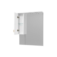 Амбра - 80 зеркало-шкаф лев. (свет)