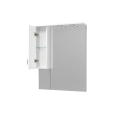 Амбра - 80 зеркало-шкаф лев. (свет)