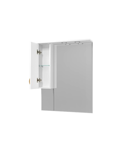 Амбра - 80 зеркало-шкаф лев. (свет)