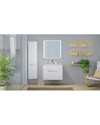 Зеркало Jorno Modul 80 Mоl.02.77/W с подсветкой с сенсорным выключателем