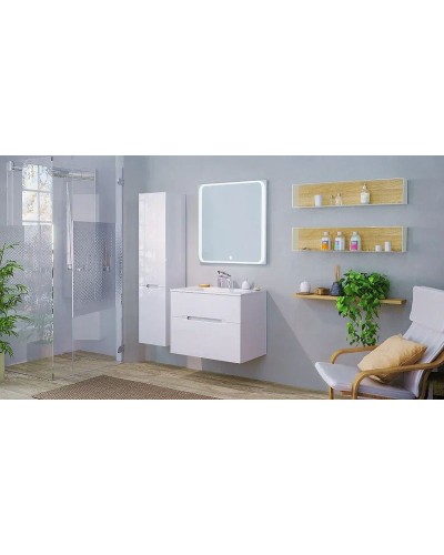 Зеркало Jorno Modul 80 Mоl.02.77/W с подсветкой с сенсорным выключателем