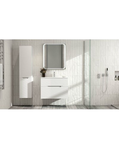 Зеркало Jorno Modul 80 Mоl.02.77/W с подсветкой с сенсорным выключателем