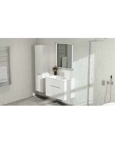 Зеркало Jorno Modul 80 Mоl.02.77/W с подсветкой с сенсорным выключателем