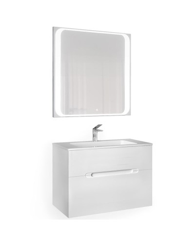 Зеркало Jorno Modul 80 Mоl.02.77/W с подсветкой с сенсорным выключателем