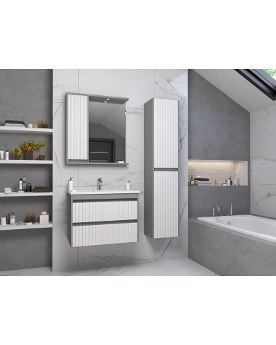 BALATON - 65 Зеркало-шкаф левый, комбинированный