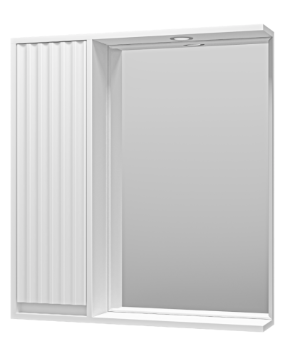 BALATON - 75 Зеркало-шкаф левый, белый