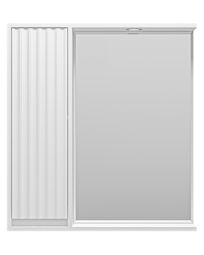 BALATON - 75 Зеркало-шкаф левый, белый