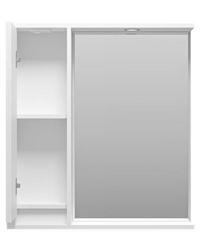 BALATON - 75 Зеркало-шкаф левый, белый