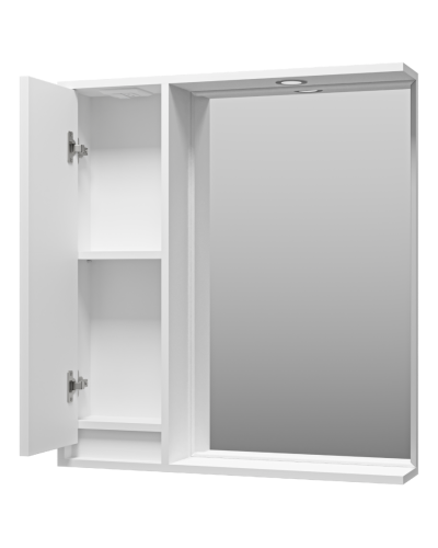 BALATON - 75 Зеркало-шкаф левый, белый