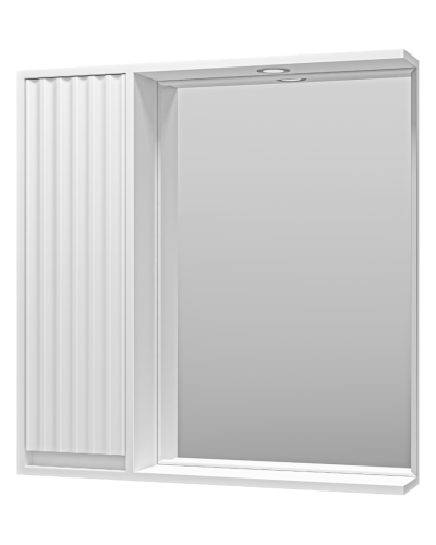 BALATON - 80 Зеркало-шкаф левый, белый