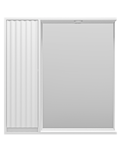 BALATON - 80 Зеркало-шкаф левый, белый