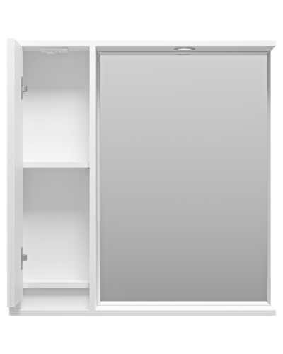 BALATON - 80 Зеркало-шкаф левый, белый