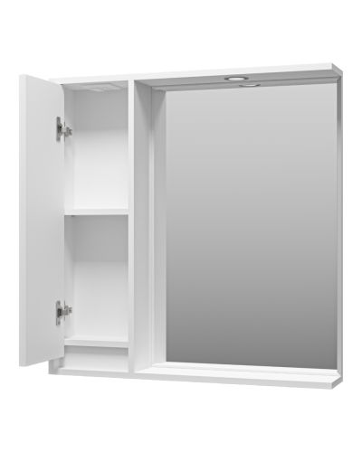 BALATON - 80 Зеркало-шкаф левый, белый