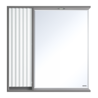 BALATON - 80 Зеркало-шкаф левый, комбинированный