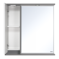 BALATON - 80 Зеркало-шкаф левый, комбинированный