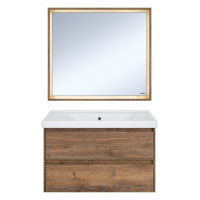 Dallas - 90 Зеркало свет ДСП (Дуб Галифакс)