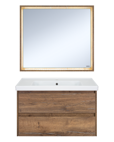 Dallas - 90 Зеркало свет ДСП (Дуб Галифакс)