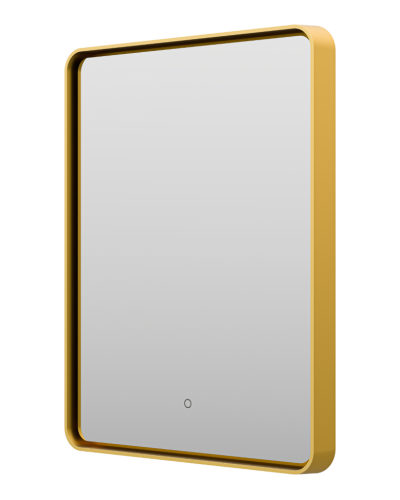 MERCURY - Зеркало 600х800 прямоуг. Rettangolo 6 (золото янтарь) нейтр.св. сенсор на зеркале