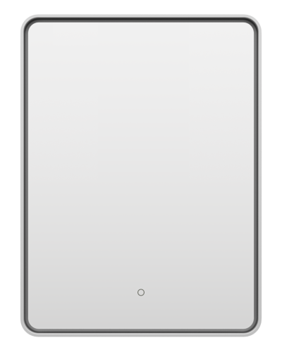 MERCURY - Зеркало 600х800 прямоуг. Rettangolo 6 (платина) нейтр.св. сенсор на зеркале