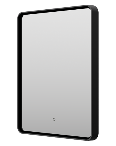 MERCURY - Зеркало 600х800 прямоуг. Rettangolo 6 (черный) нейтр.св. сенсор на зеркале