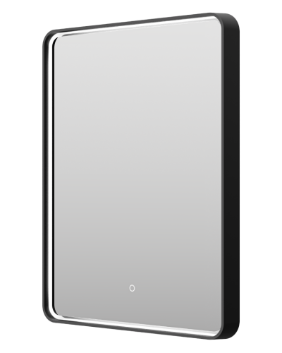 MERCURY - Зеркало 600х800 прямоуг. Rettangolo 6 (черный) нейтр.св. сенсор на зеркале