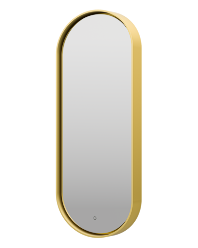 SATURN - Зеркало 500х1150 овальное Drom 1 (золото янтарь) нейтр.св. сенсор на зеркале