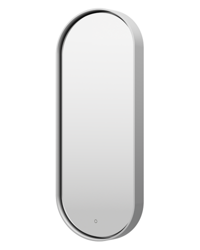 SATURN - Зеркало 500х1150 овальное Drom 1 (платина) нейтр.св. сенсор на зеркале