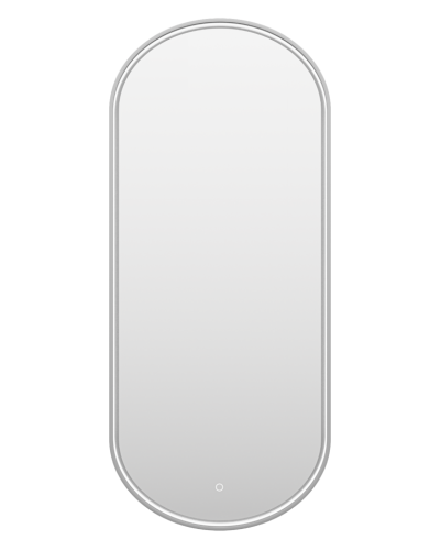SATURN - Зеркало 500х1150 овальное Drom 1 (платина) нейтр.св. сенсор на зеркале