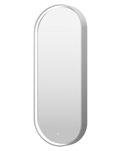 SATURN - Зеркало 500х1150 овальное Drom 1 (платина) нейтр.св. сенсор на зеркале
