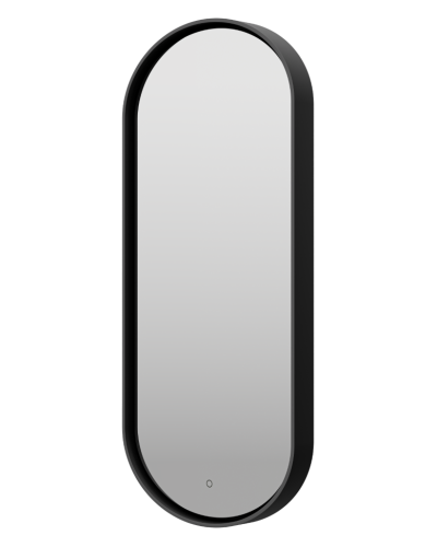 SATURN - Зеркало 500х1150 овальное Drom 1 (черный) нейтр.св. сенсор на зеркале